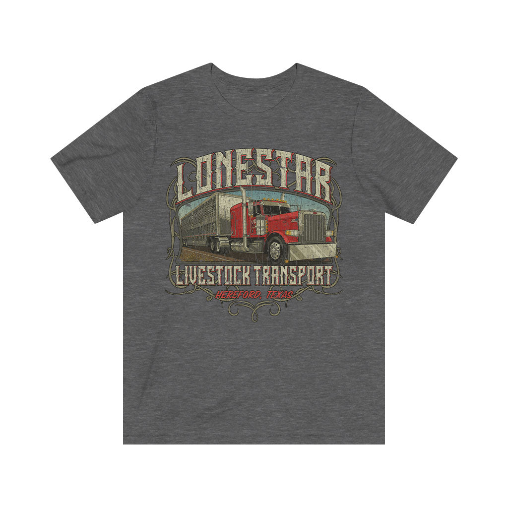 Lonestar Livestock Transport 1982 Vintage Men's T-Shirt