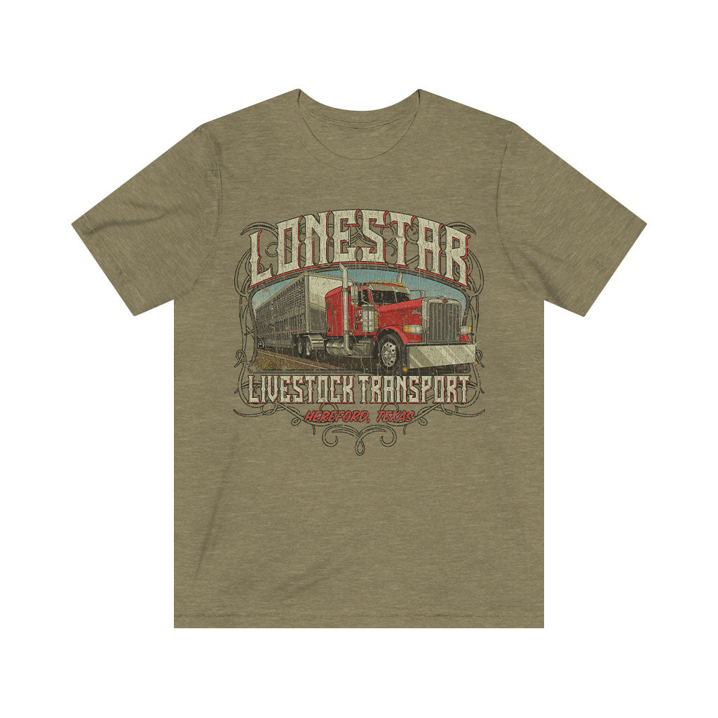 Lonestar Livestock Transport 1982 Vintage Men's T-Shirt