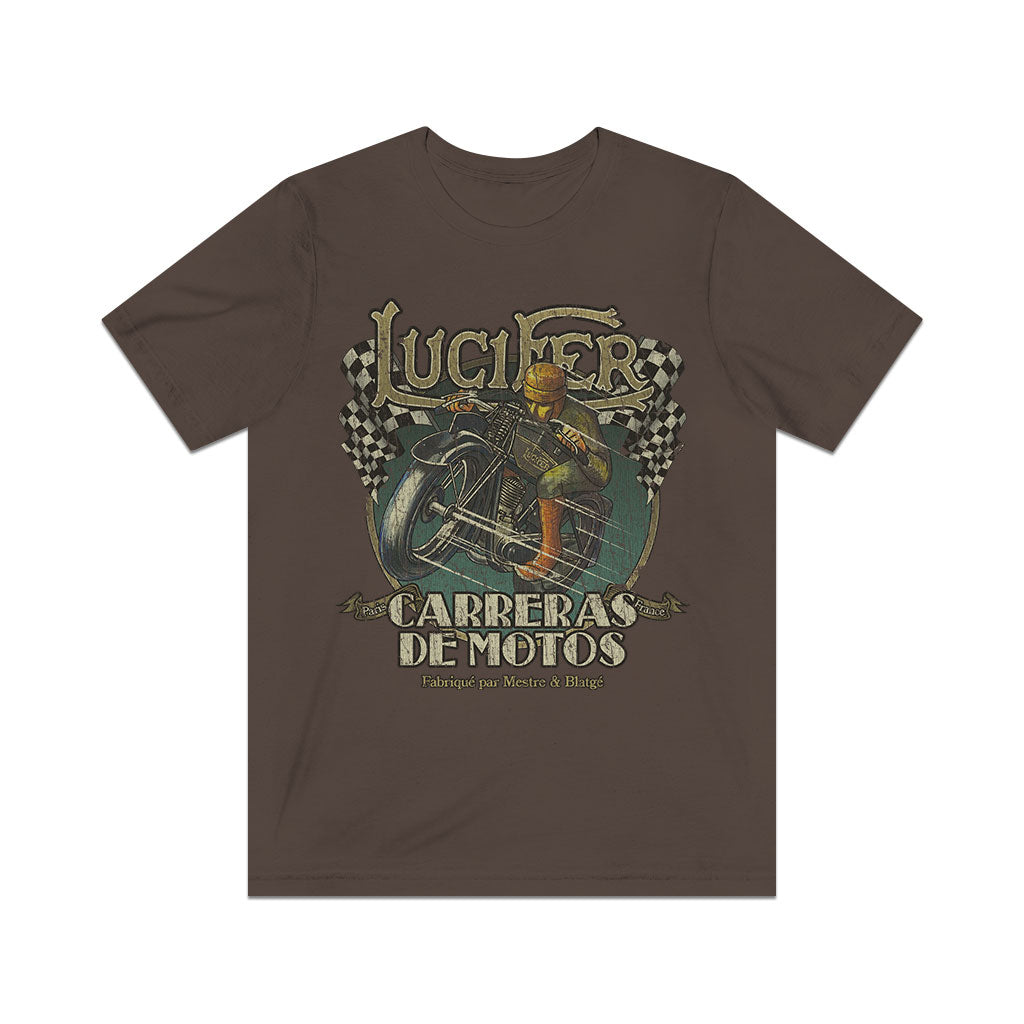 Lucifer Carreras de Motos 1925 Vintage Men's T-Shirt