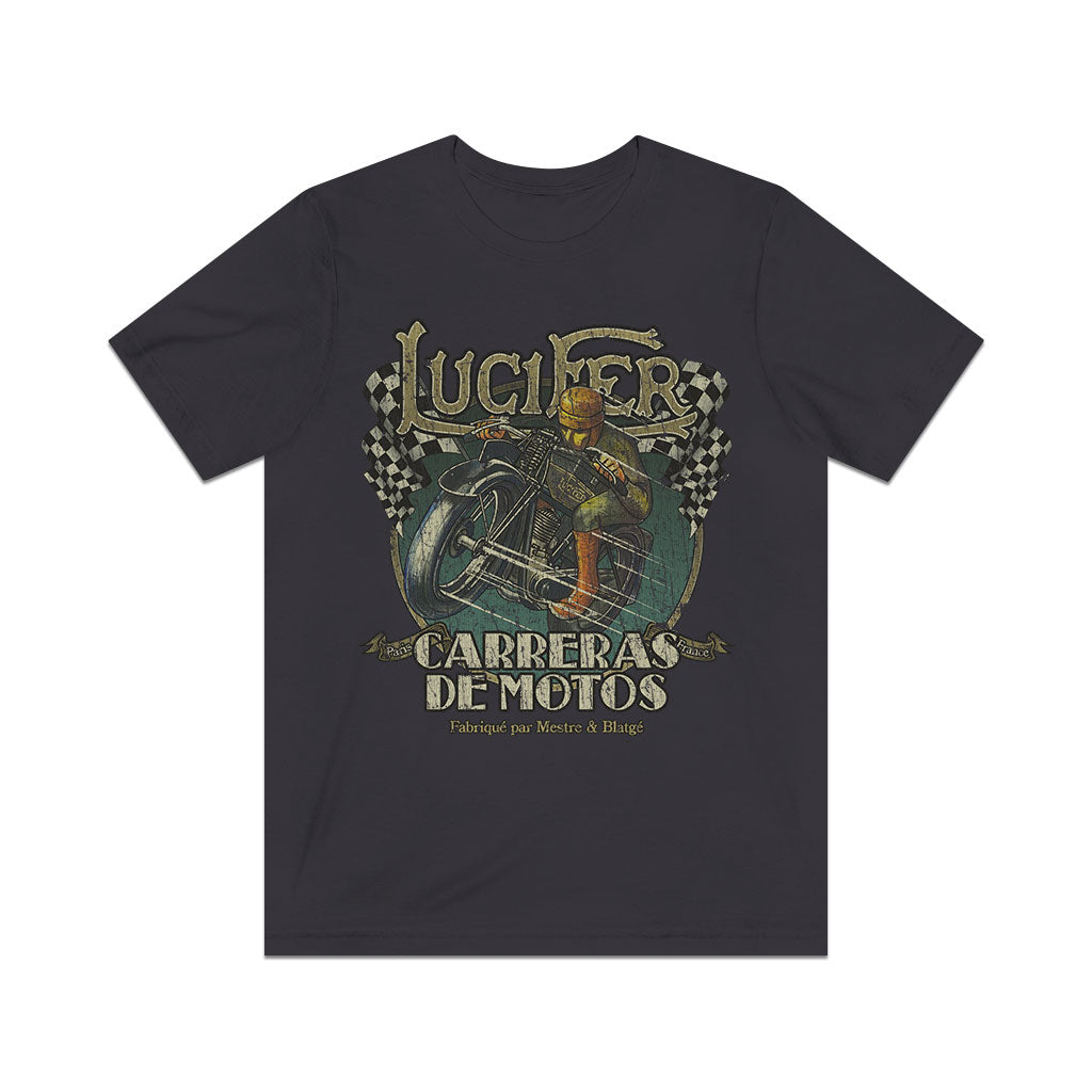 Lucifer Carreras de Motos 1925 Vintage Men's T-Shirt