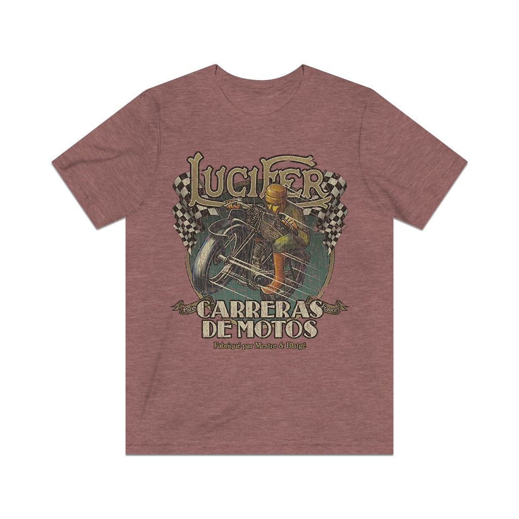Lucifer Carreras de Motos 1925 Vintage Men's T-Shirt