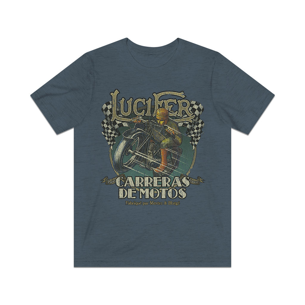 Lucifer Carreras de Motos 1925 Vintage Men's T-Shirt