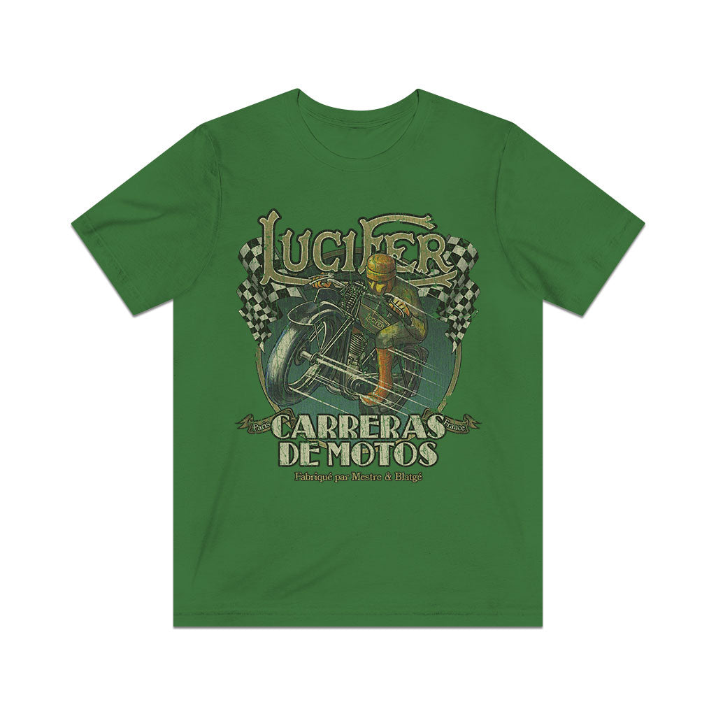 Lucifer Carreras de Motos 1925 Vintage Men's T-Shirt