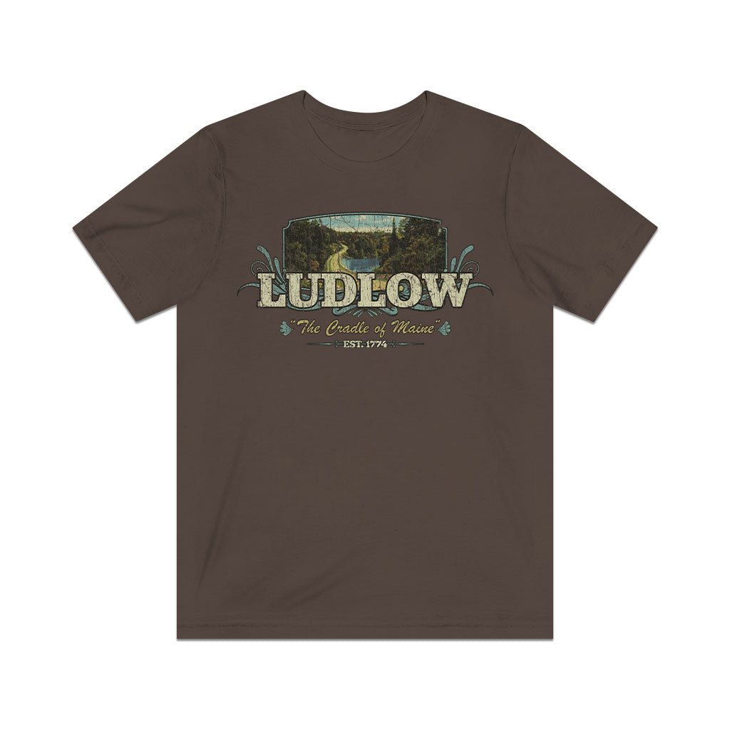 Ludlow The Cradle of Maine 1774 Vintage Men's T-Shirt
