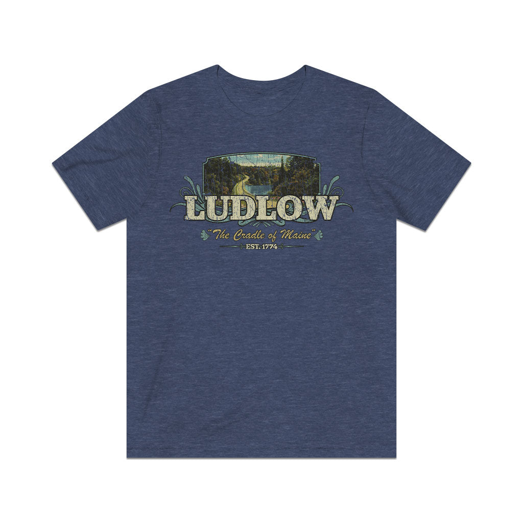 Ludlow The Cradle of Maine 1774 Vintage Men's T-Shirt