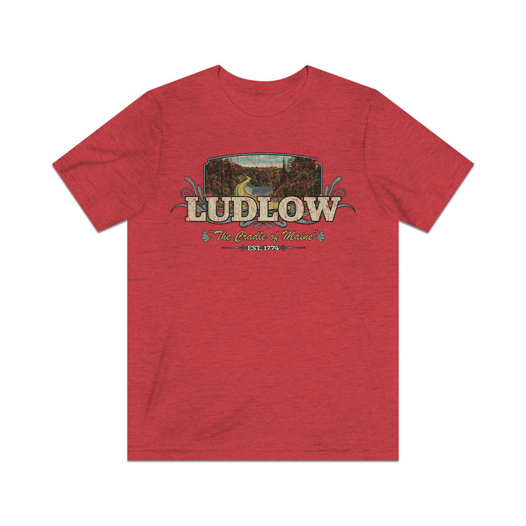 Ludlow The Cradle of Maine 1774 Vintage Men's T-Shirt