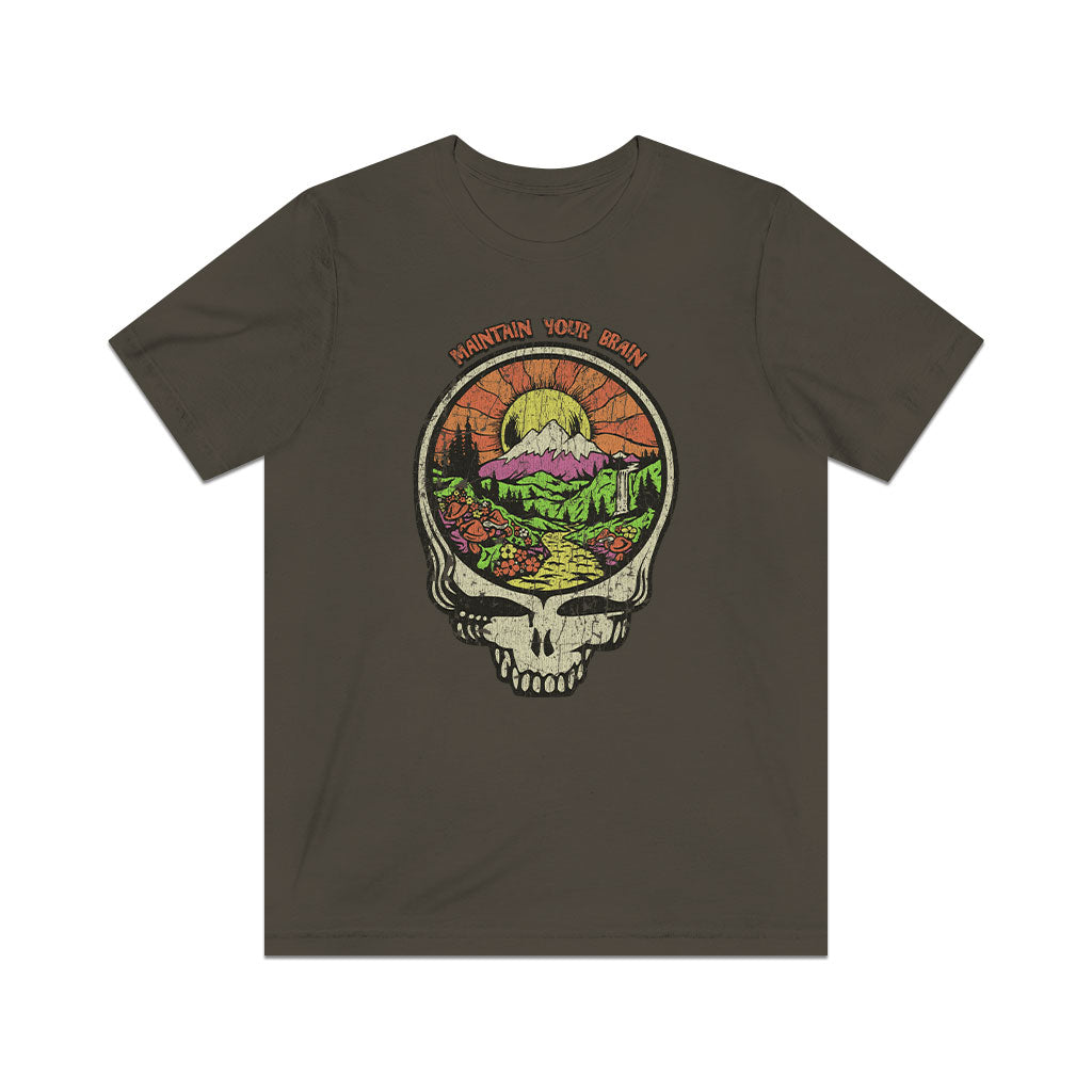 Maintain Your Brain 1986 Vintage Men's T-Shirt