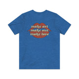 Make Art. Make Out. Make Love. 1971 Vintage Men's T-Shirt