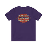 Make Art. Make Out. Make Love. 1971 Vintage Men's T-Shirt
