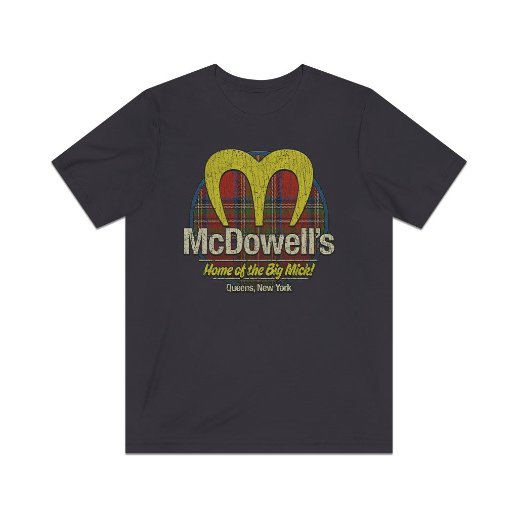 McDowell’s Big Mick Plaid 1988 Vintage Men's T-Shirt