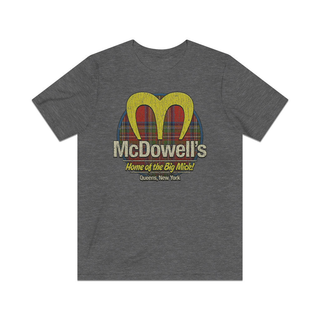 McDowell’s Big Mick Plaid 1988 Vintage Men's T-Shirt