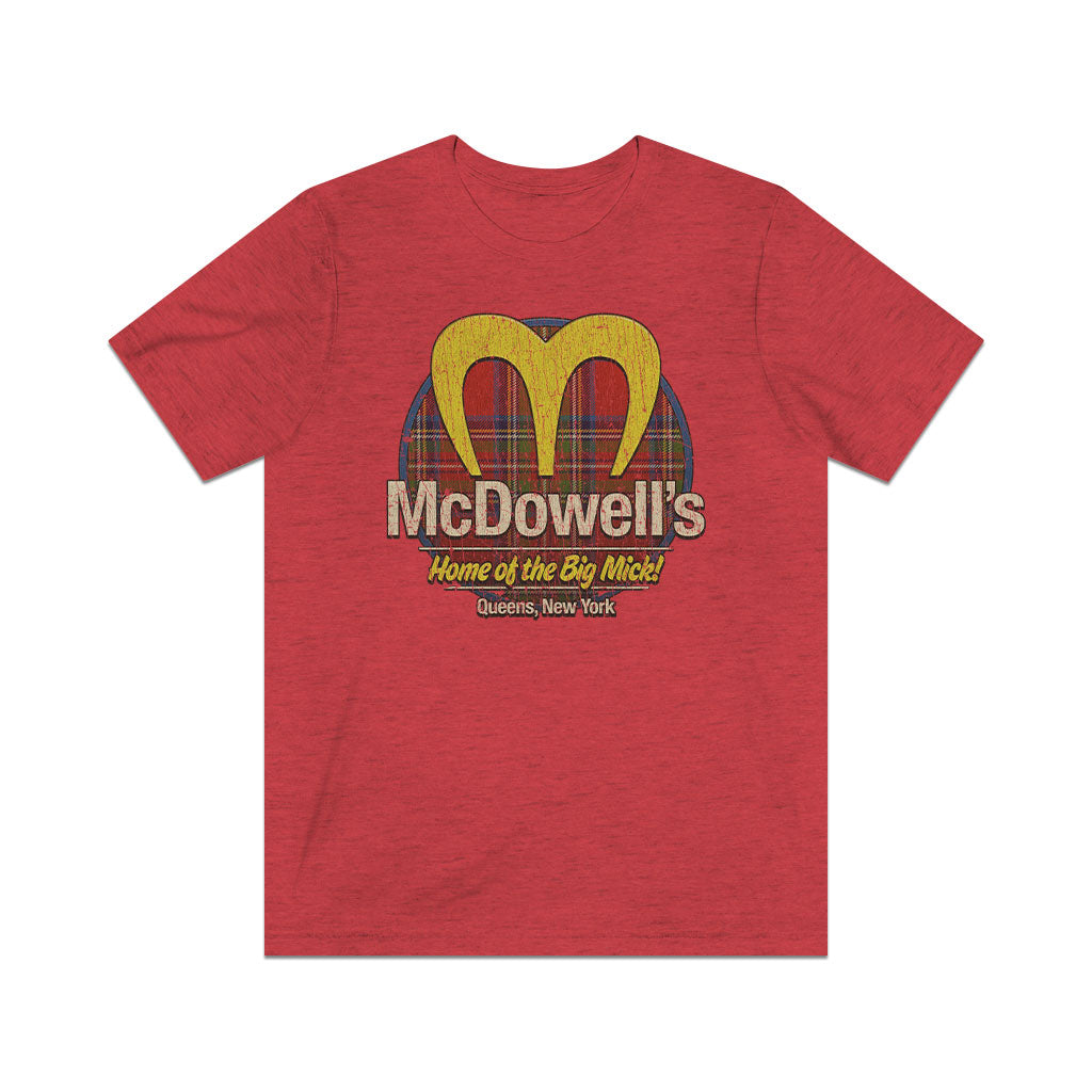 McDowell’s Big Mick Plaid 1988 Vintage Men's T-Shirt