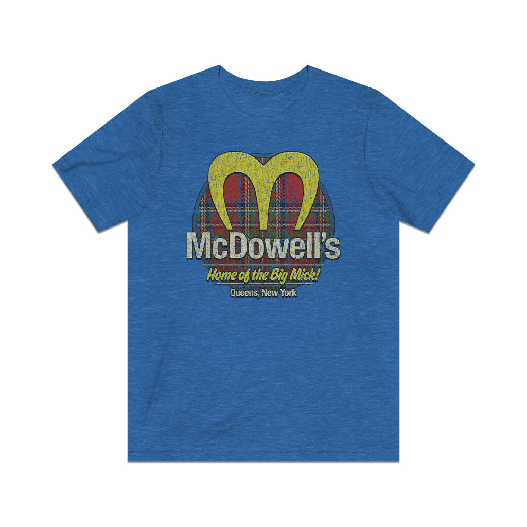 McDowell’s Big Mick Plaid 1988 Vintage Men's T-Shirt