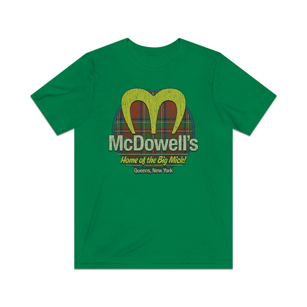 McDowell’s Big Mick Plaid 1988 Vintage Men's T-Shirt