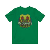 McDowell’s Big Mick Plaid 1988 Vintage Men's T-Shirt