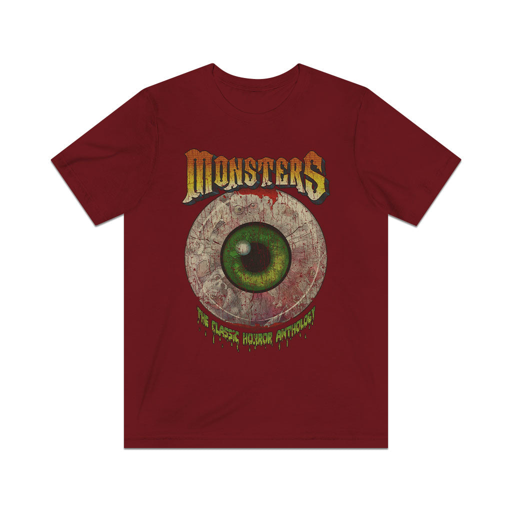 Monsters Horror Anthology Eyeball 1988 Vintage Men's T-Shirt