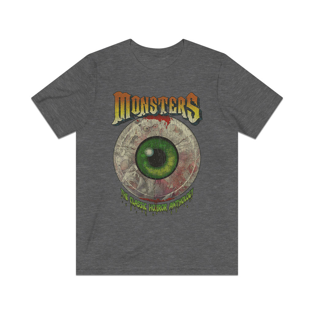 Monsters Horror Anthology Eyeball 1988 Vintage Men's T-Shirt