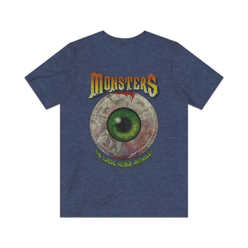 Monsters Horror Anthology Eyeball 1988 Vintage Men's T-Shirt