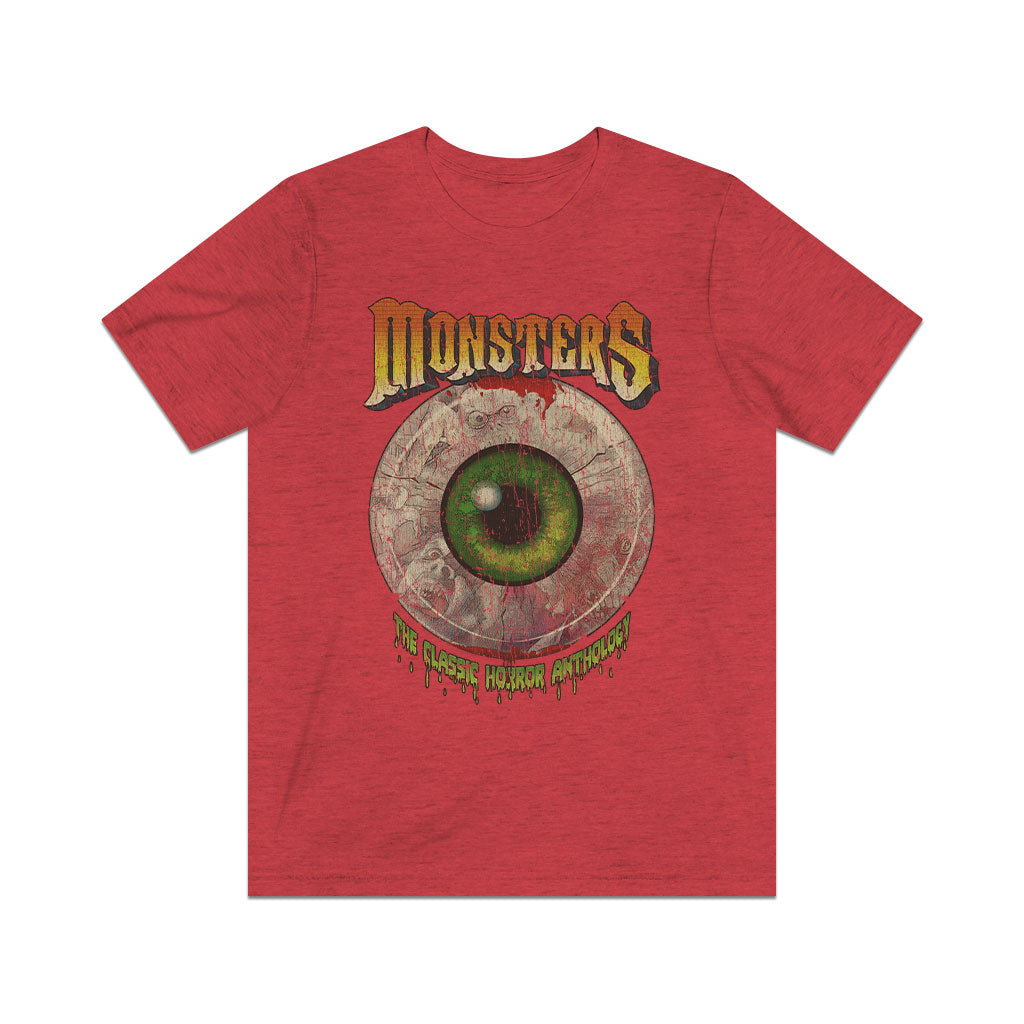 Monsters Horror Anthology Eyeball 1988 Vintage Men's T-Shirt