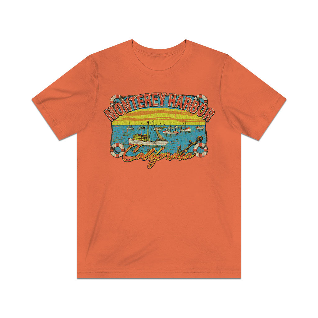 Monterey Harbor 1958 Vintage Men's T-Shirt