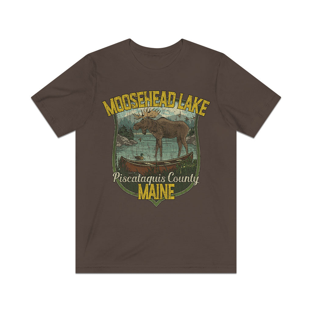 Moosehead Lake Maine 1827 Vintage Men's T-Shirt