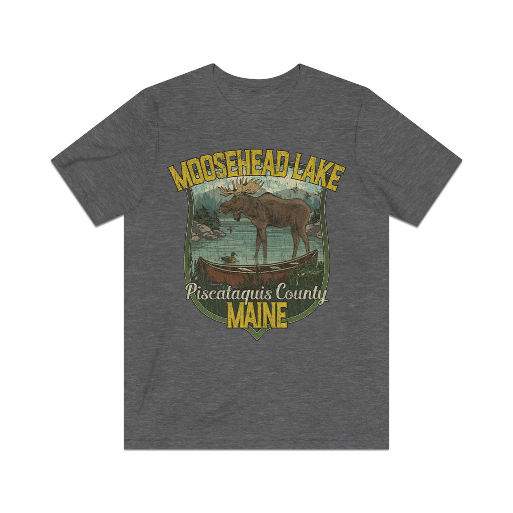 Moosehead Lake Maine 1827 Vintage Men's T-Shirt