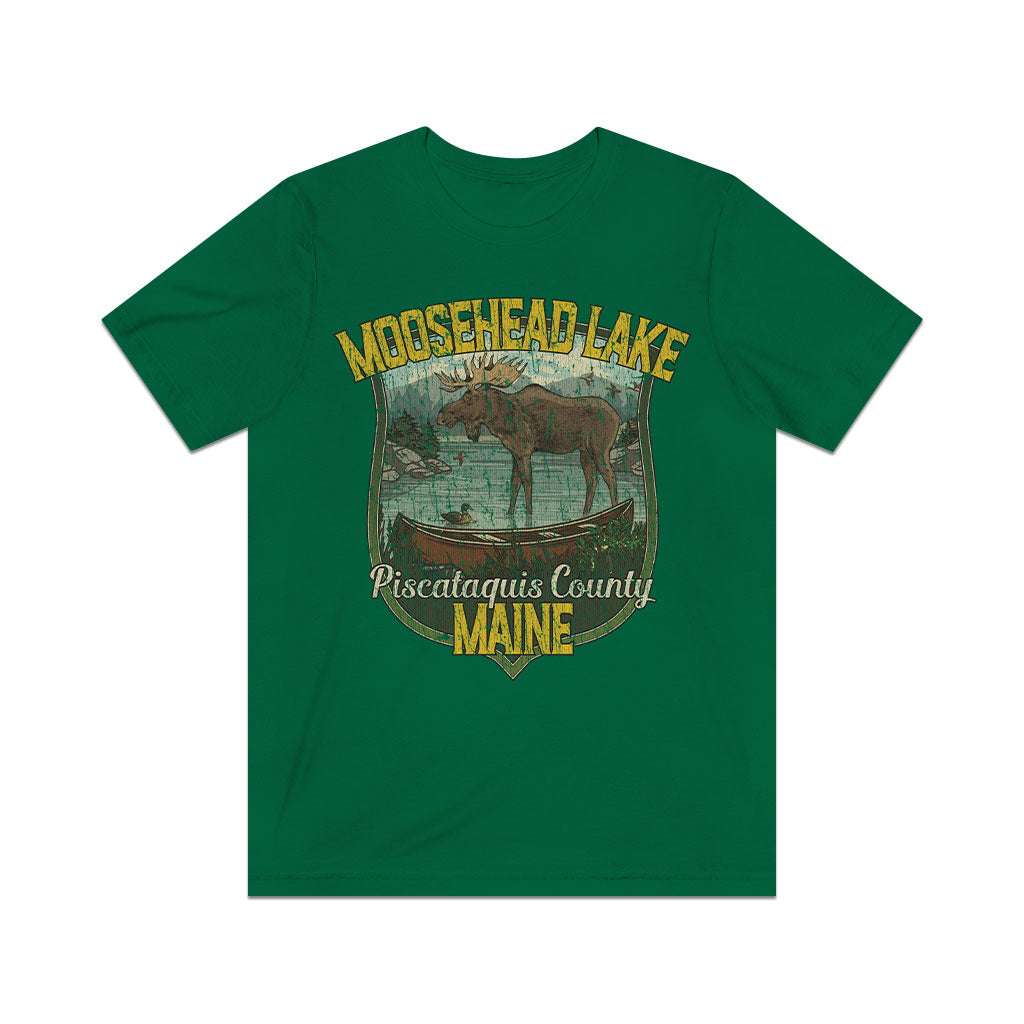 Moosehead Lake Maine 1827 Vintage Men's T-Shirt