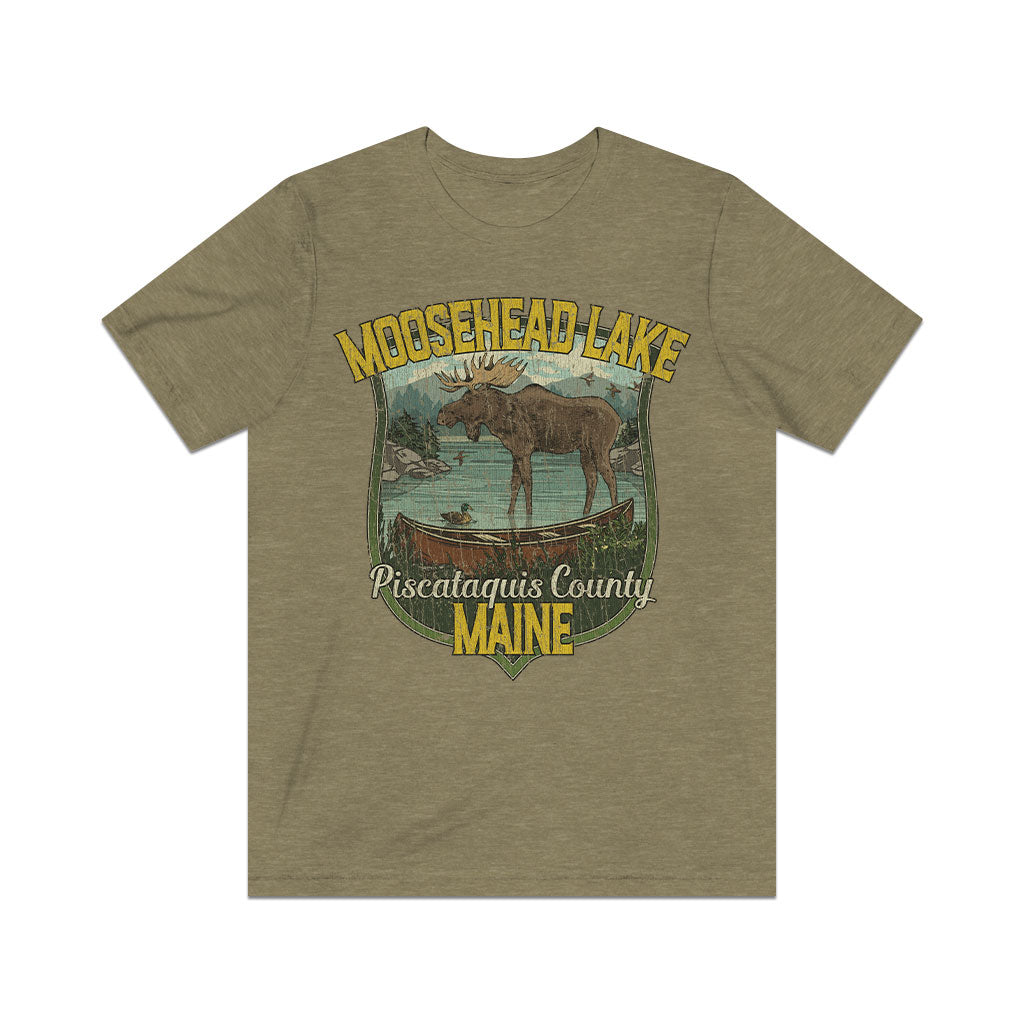 Moosehead Lake Maine 1827 Vintage Men's T-Shirt