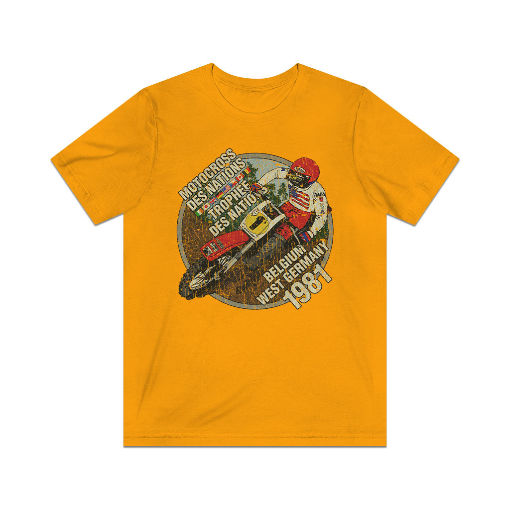 Motocross des Nations 1981 Vintage Men's T-Shirt