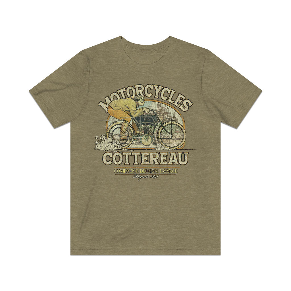 Motorcycles Cottereau 1891 Vintage Men's T-Shirt