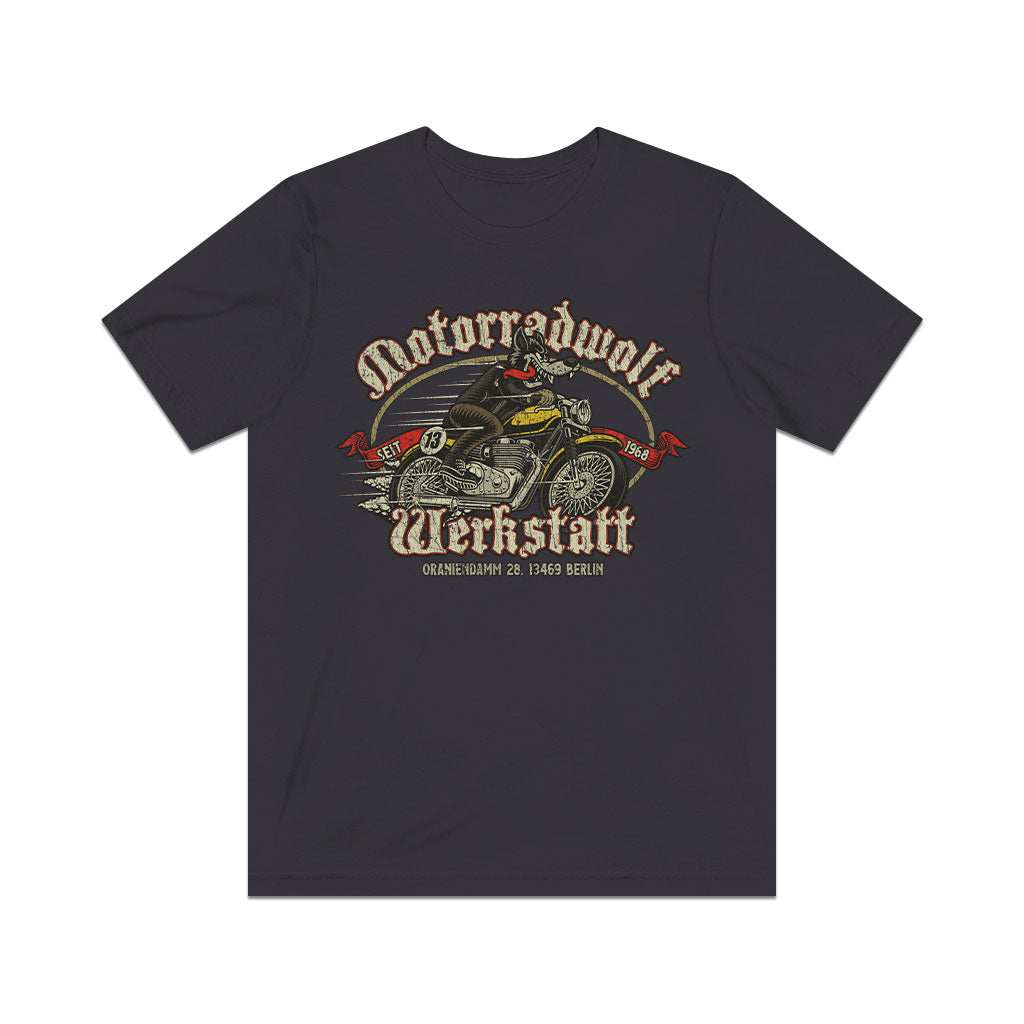 Motorradwolf Werkstatt 1968 Vintage Men’s T-Shirt