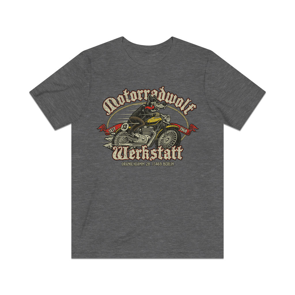 Motorradwolf Werkstatt 1968 Vintage Men’s T-Shirt