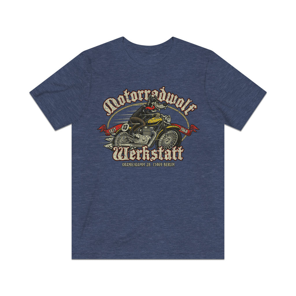 Motorradwolf Werkstatt 1968 Vintage Men’s T-Shirt