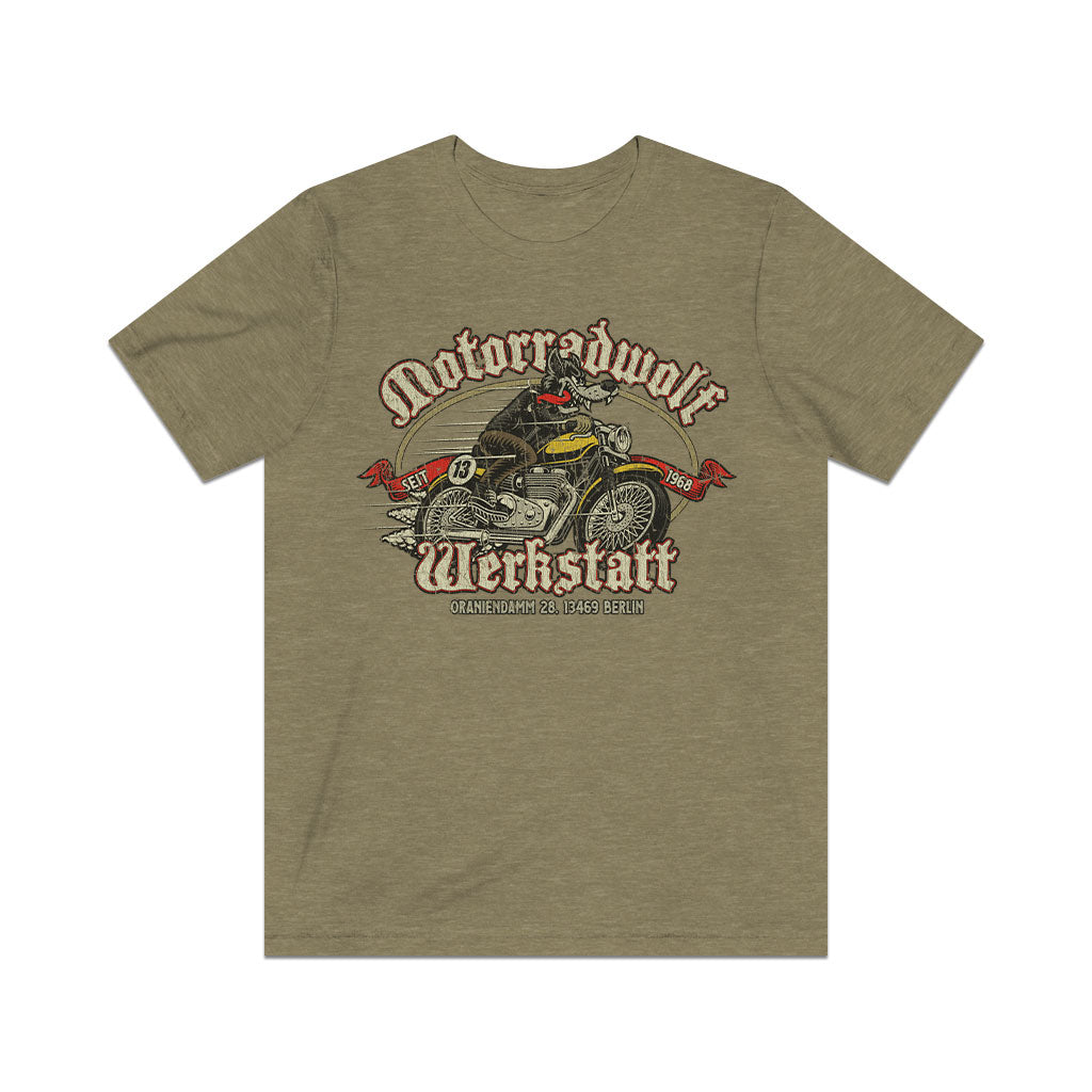 Motorradwolf Werkstatt 1968 Vintage Men’s T-Shirt