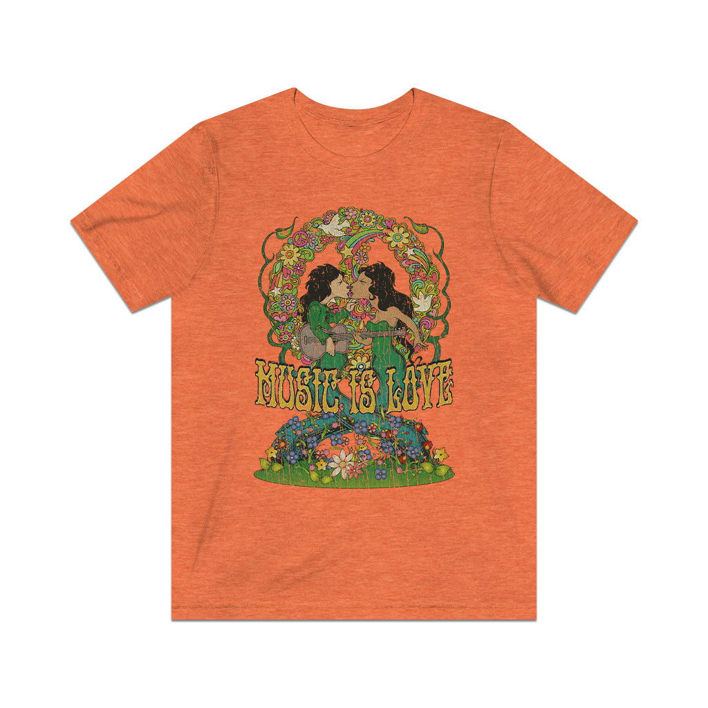 Music is Love 1971 Vintage Men's T-Shirt