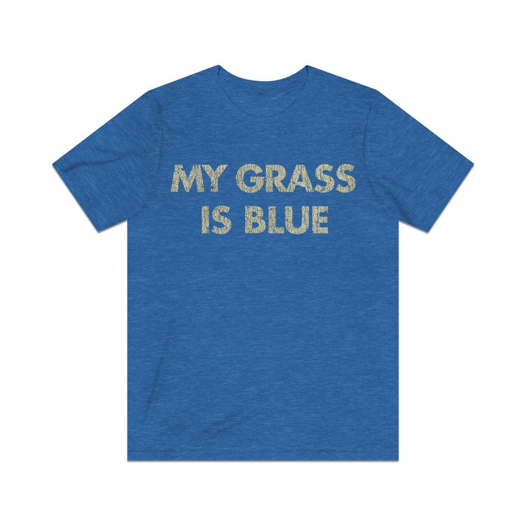My Grass is Blue 1977 Vintage Men’s T-Shirt