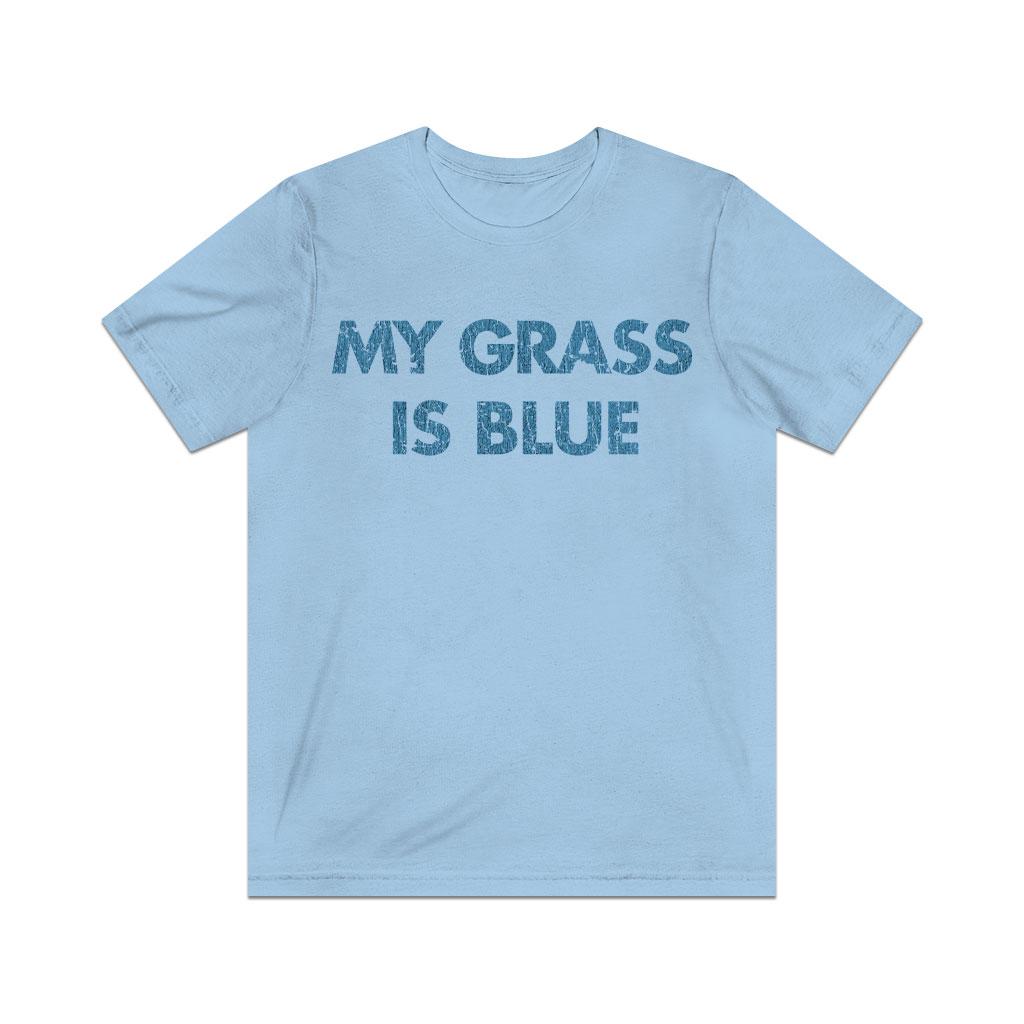 My Grass is Blue 1977 Vintage Men’s T-Shirt