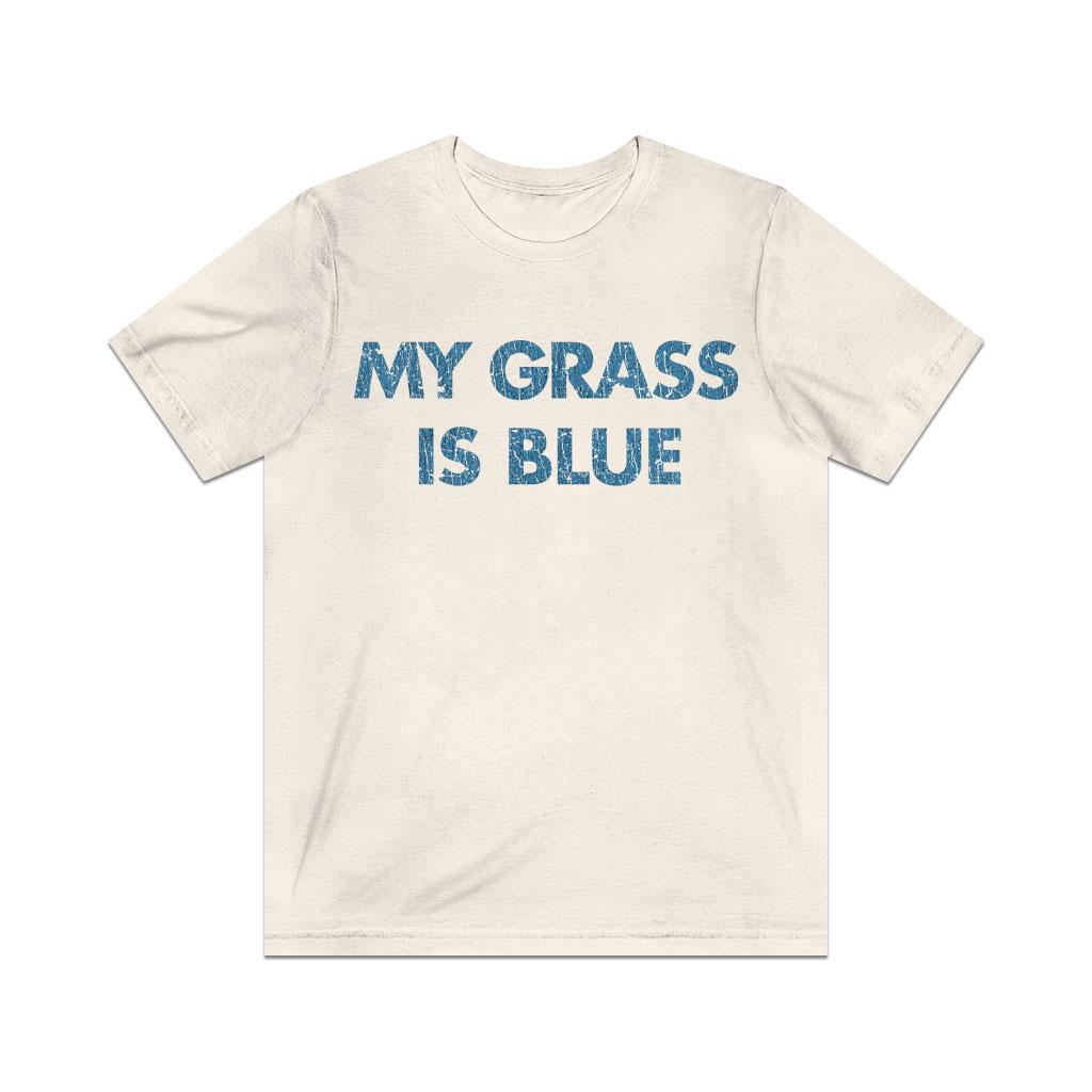 My Grass is Blue 1977 Vintage Men’s T-Shirt