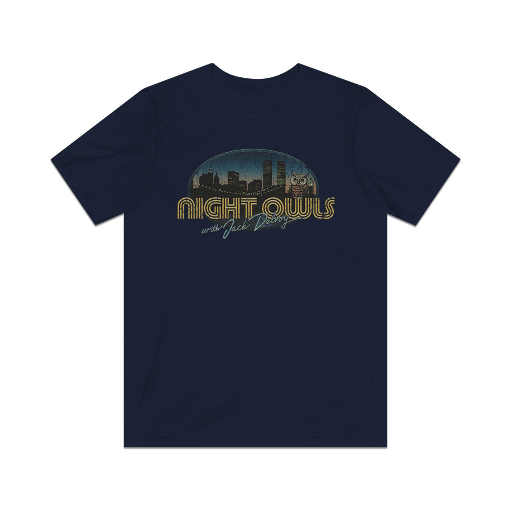Night Owls With Jack Delroy 1977 Vintage Men's T-Shirt