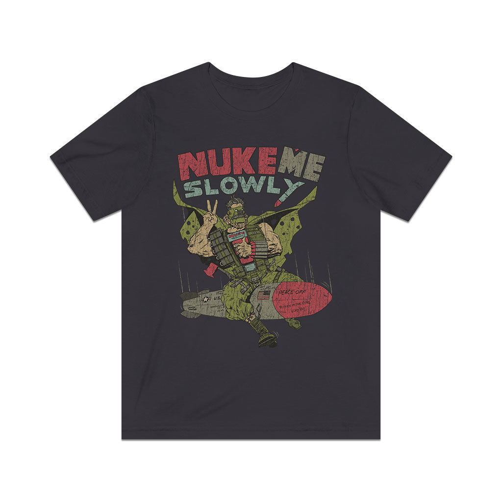 Nuke Me Slowly 1987 Vintage Men's T-Shirt