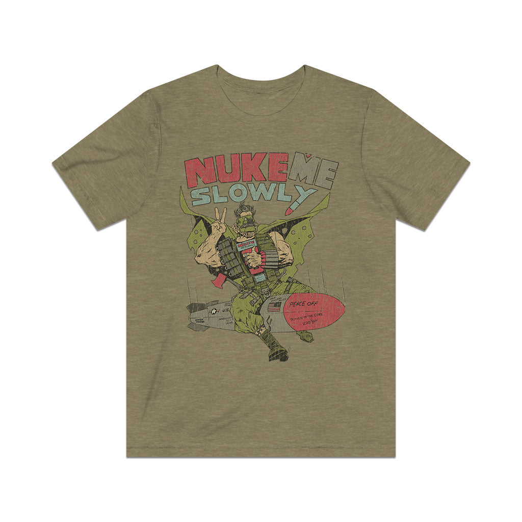Nuke Me Slowly 1987 Vintage Men's T-Shirt