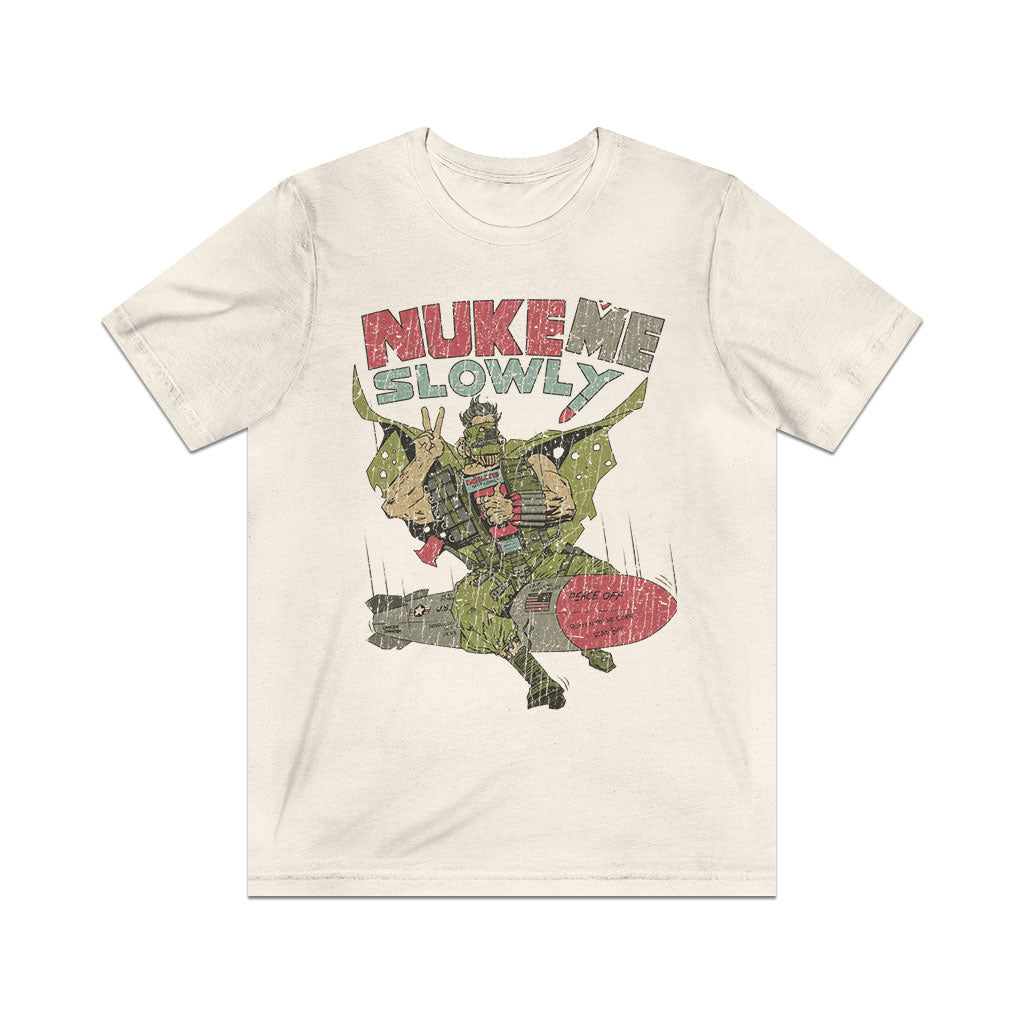 Nuke Me Slowly 1987 Vintage Men's T-Shirt