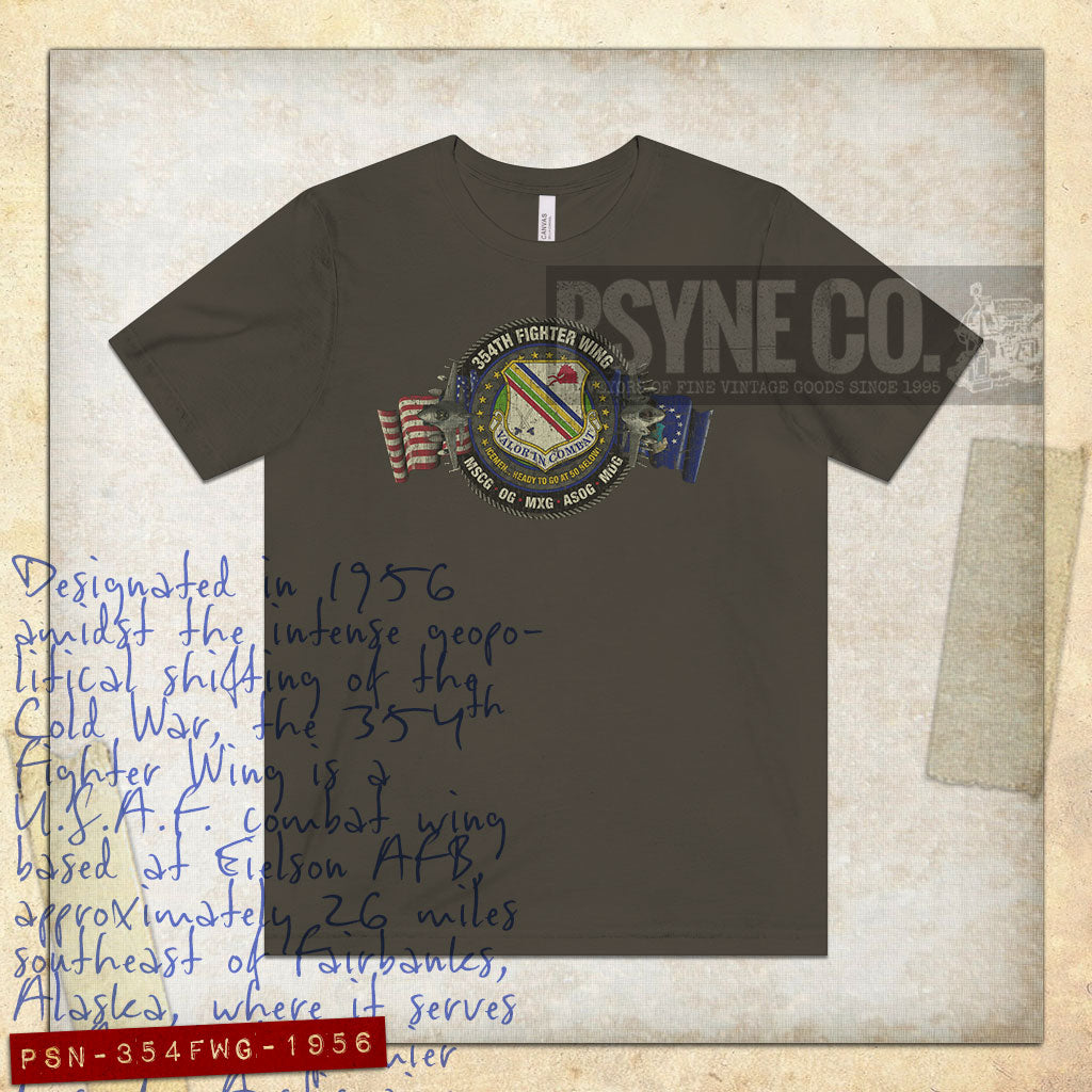 354th Fighter Wing Alaska 1956 Vintage Men’s T-Shirt