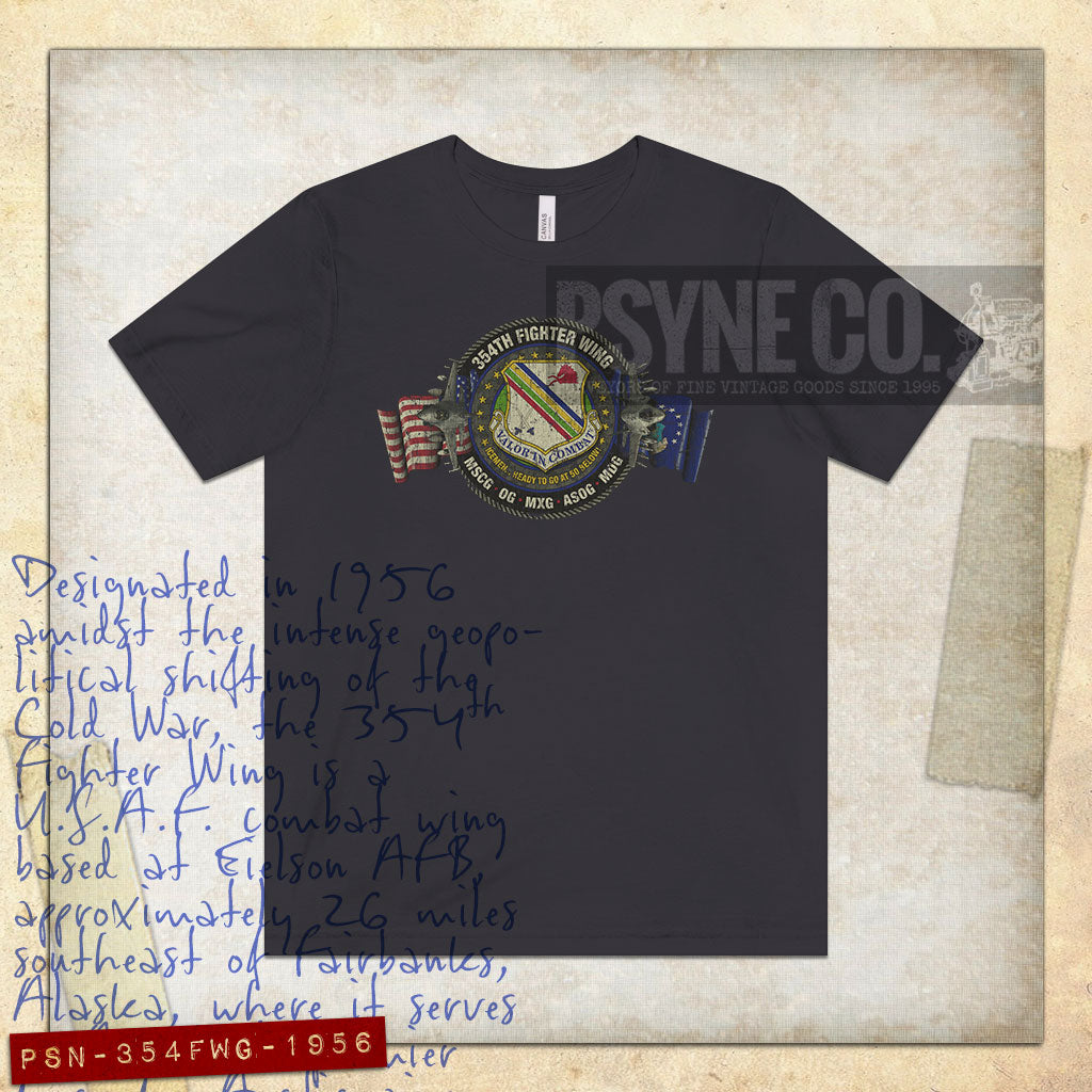 354th Fighter Wing Alaska 1956 Vintage Men’s T-Shirt