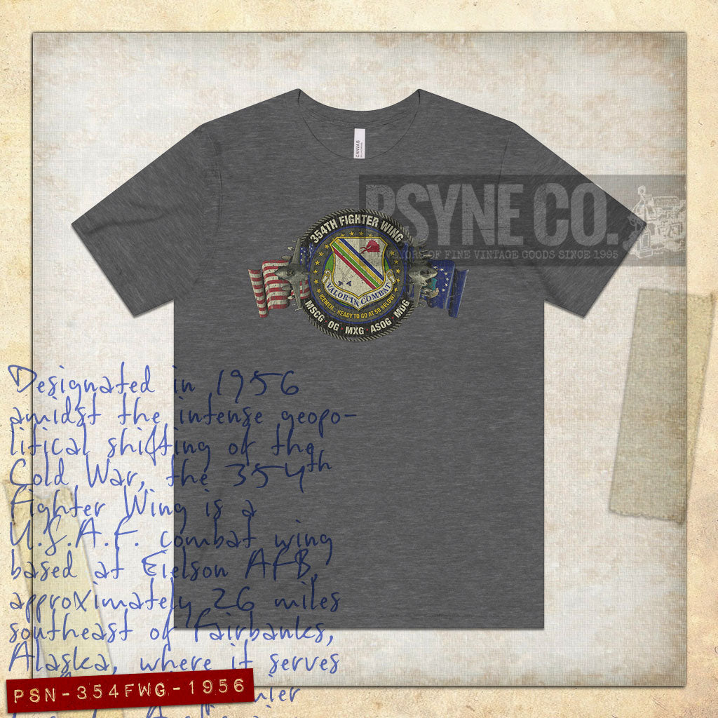 354th Fighter Wing Alaska 1956 Vintage Men’s T-Shirt