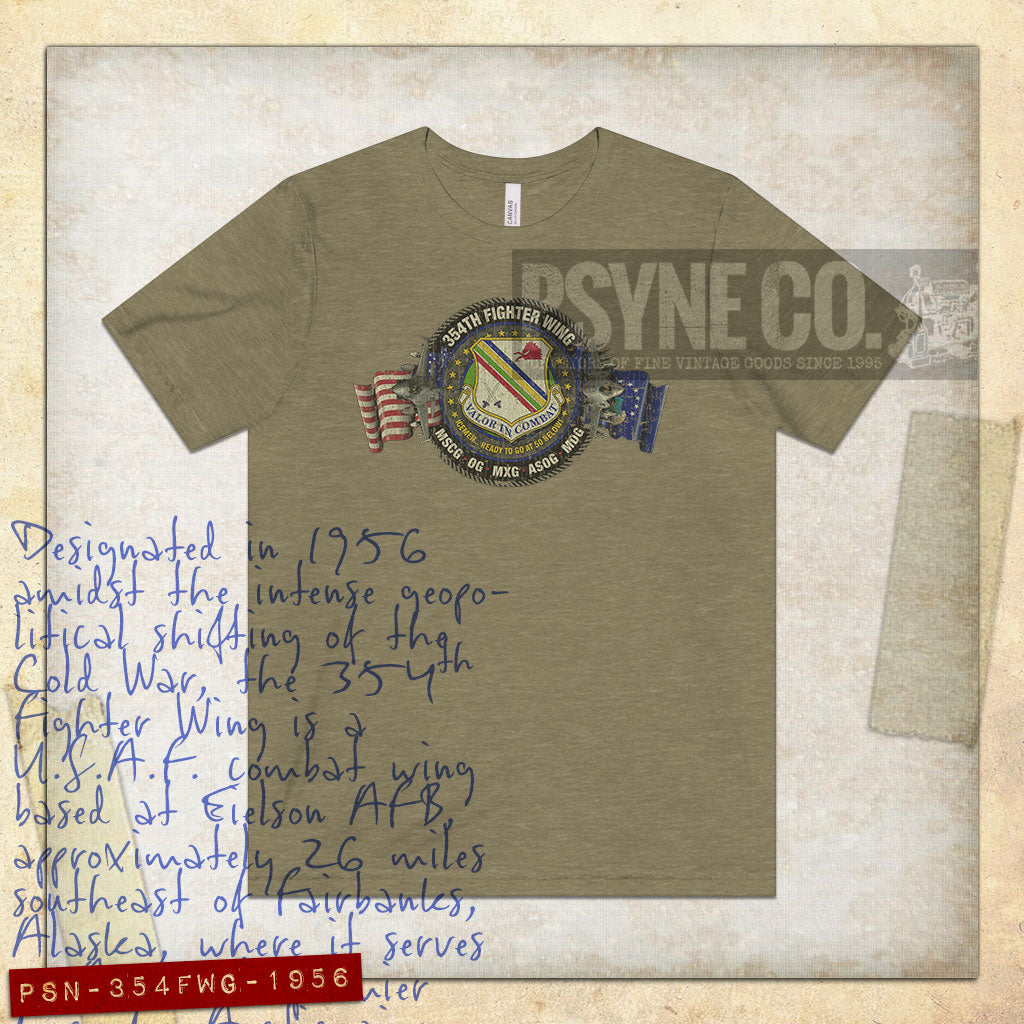 354th Fighter Wing Alaska 1956 Vintage Men’s T-Shirt