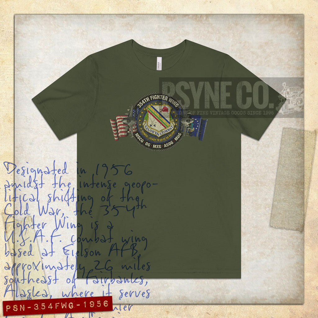 354th Fighter Wing Alaska 1956 Vintage Men’s T-Shirt