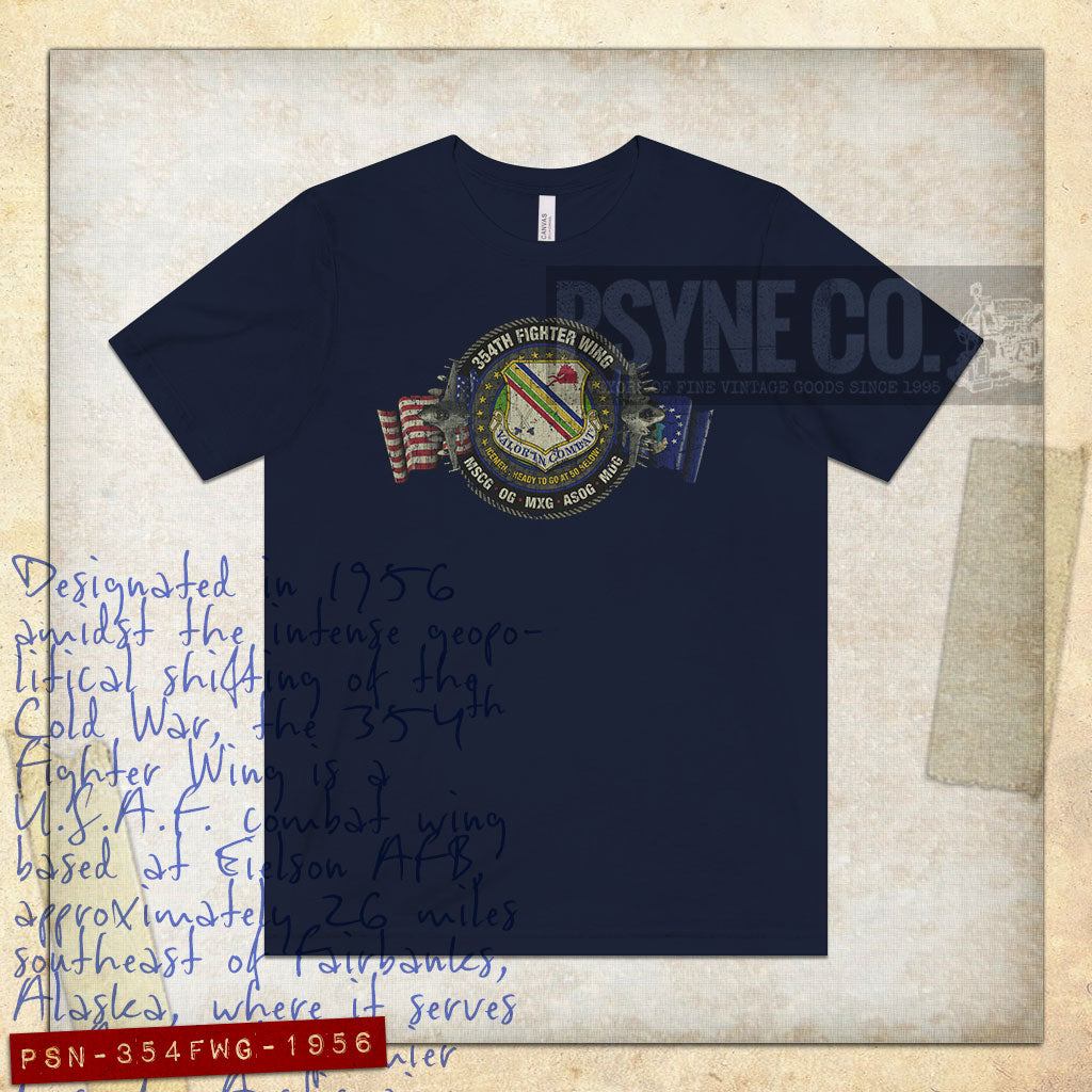 354th Fighter Wing Alaska 1956 Vintage Men’s T-Shirt