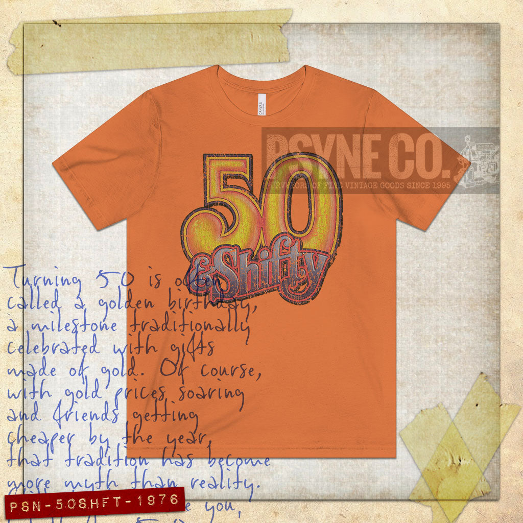 50 & Shifty 1976 Vintage Men’s T-Shirt