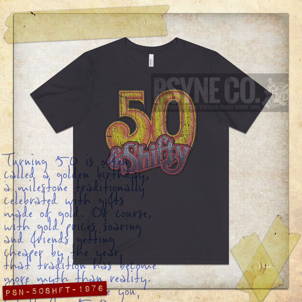 50 & Shifty 1976 Vintage Men’s T-Shirt